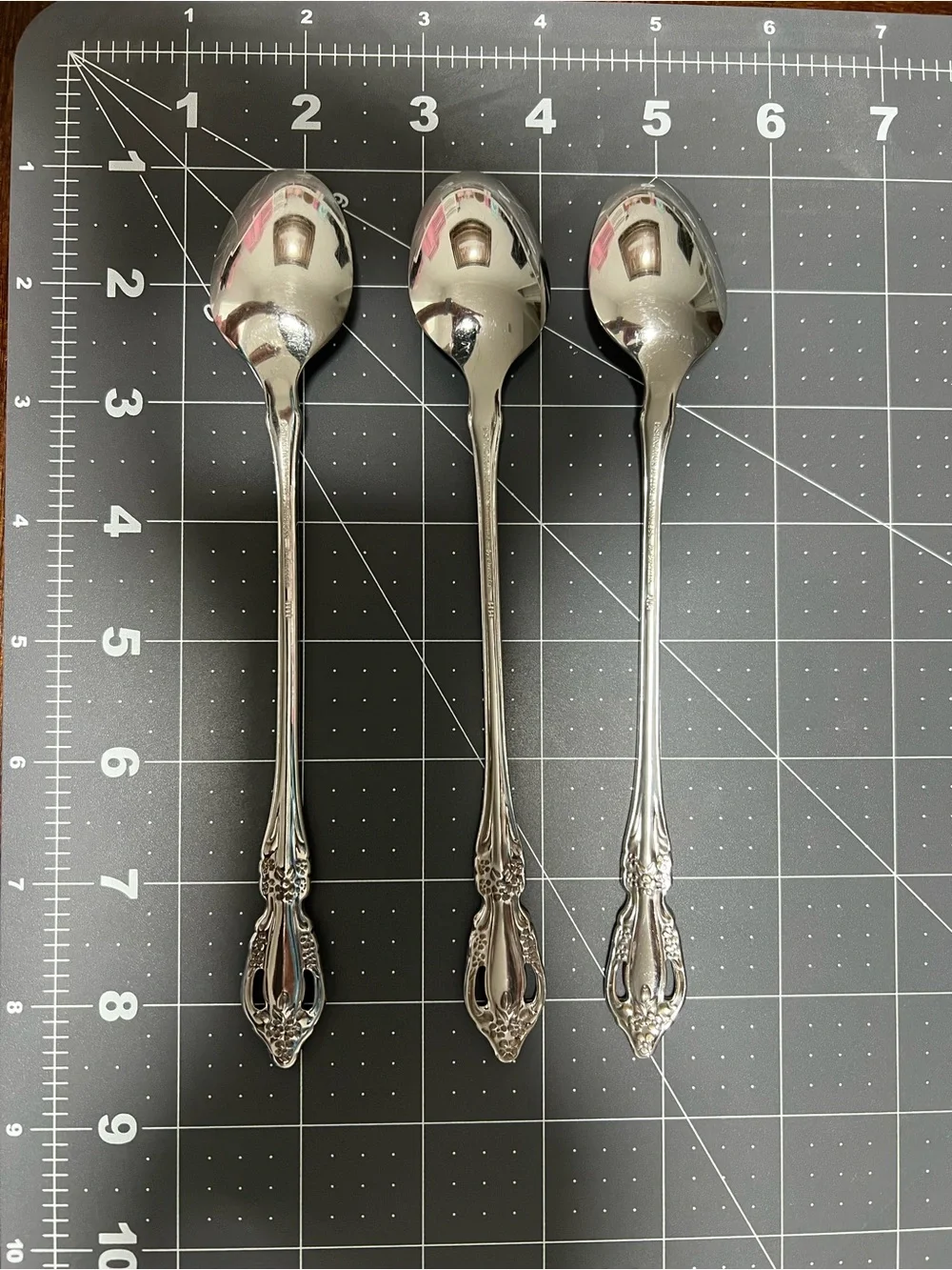 Vintage Oneida Brahms Deluxe Stainless Iced Tea Spoon set of 3